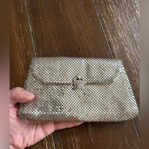 Whiting and Davis mesh rhinestone evening bag/clutch - Picture 12 of 13
